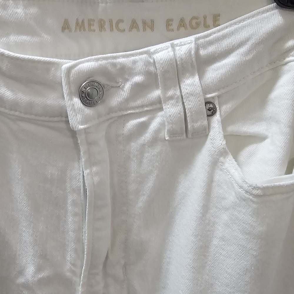 American Eagle Outfitters White Cargo Pants - Picture 7 of 9